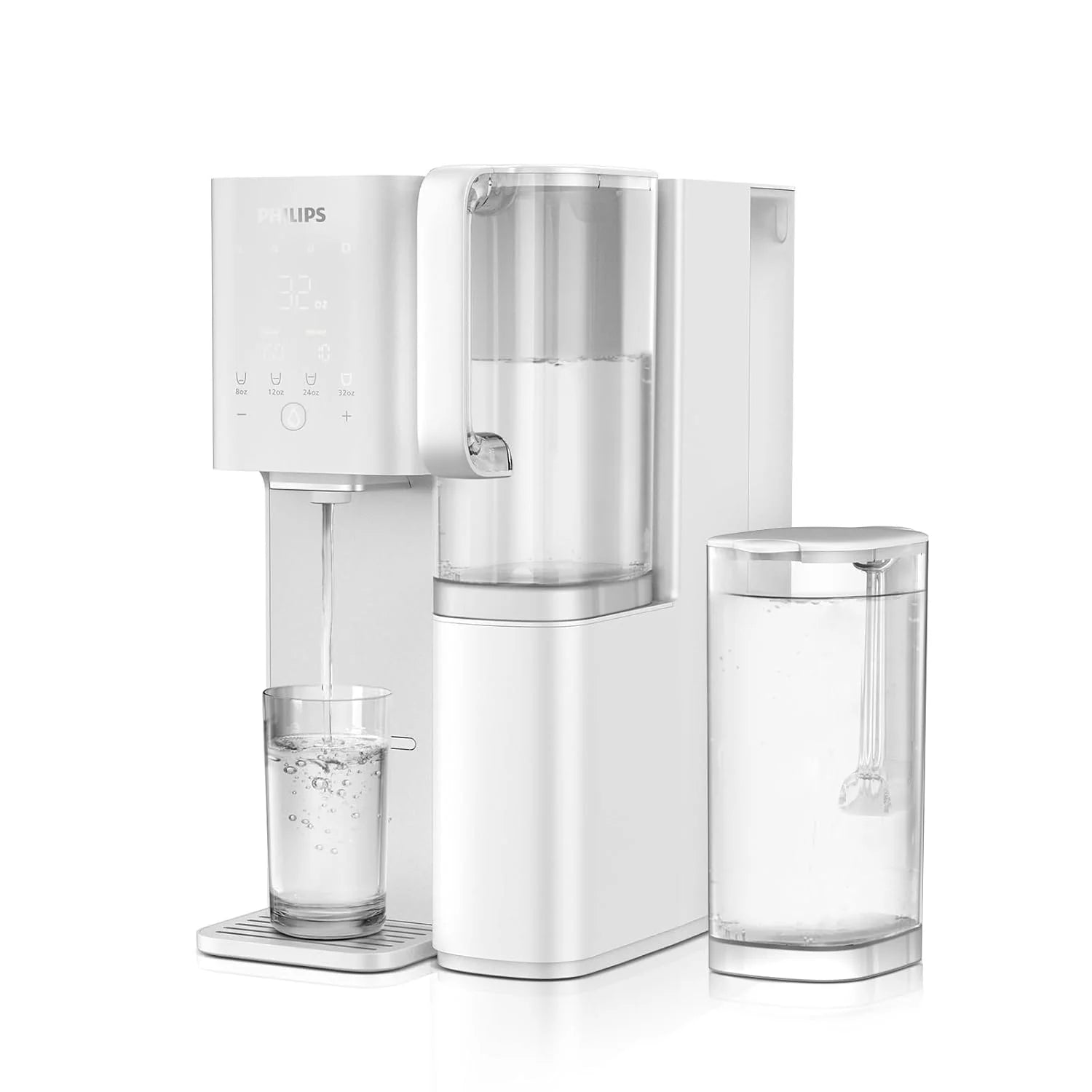 Reverse Osmosis Water Filter Countertop, PHILIPS Compact 5-in-1 RO Water Filtration System Purifier Dispenser with Aquaporin Technology Tested by NASA, NSF/ANSI 372 Certified, Reduce TDS